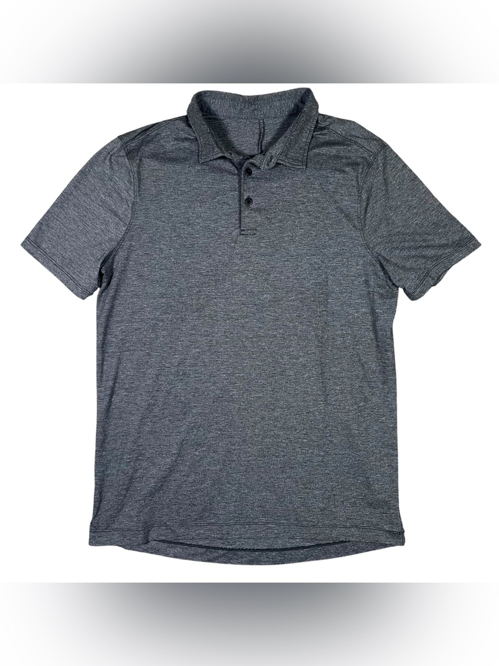 Lululemon Shirt Mens M Evolution Polo Short Sleeve‎ Performance Heather Grey